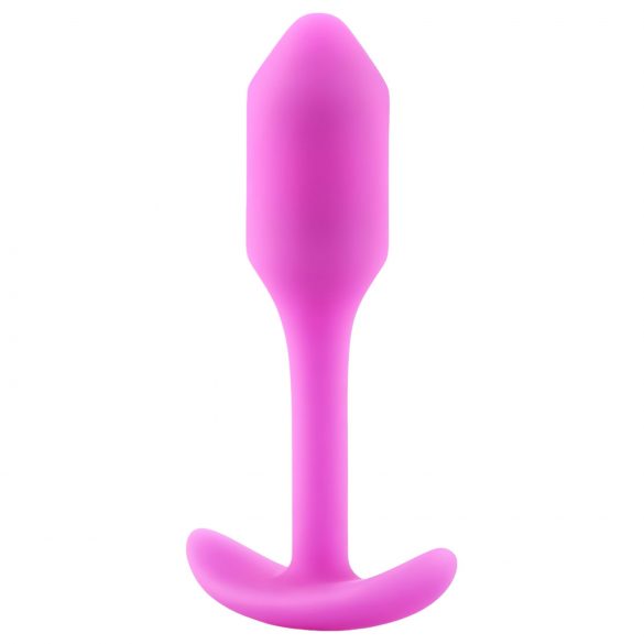 b-vibe Snug Plug 1 - anal plug with internal weight (55g) - pink