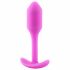 b-vibe Snug Plug 1 - anaaltapp sisemiste raskustega (55g) - roosa