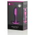 b-vibe Snug Plug 1 - anaaltapp sisemiste raskustega (55g) - roosa