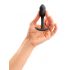 b-vibe Snug Plug 1 - analni dildo s unutarnjim utegom (55g) - crni