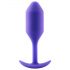 b-vibe Snug Plug 2 - double ball anal plug (114g) - purple