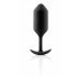 b-vibe Snug Plug 3 - Plug anal double (180g) - noir