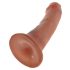 Dildo King Cock 6 (15 cm) - brązowe