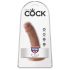 Dildo King Cock 6 (15 cm) - brązowe