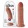 King Cock 8 Dildo (20 cm) - dunkle Naturfarbe