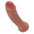 King Cock 8 Dildo (20 cm) - dunkle Naturfarbe