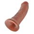 Dildo King Cock 8 (20 cm) - ciemny naturalny