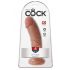 King Cock 8 - dildo (20cm) - hnedá