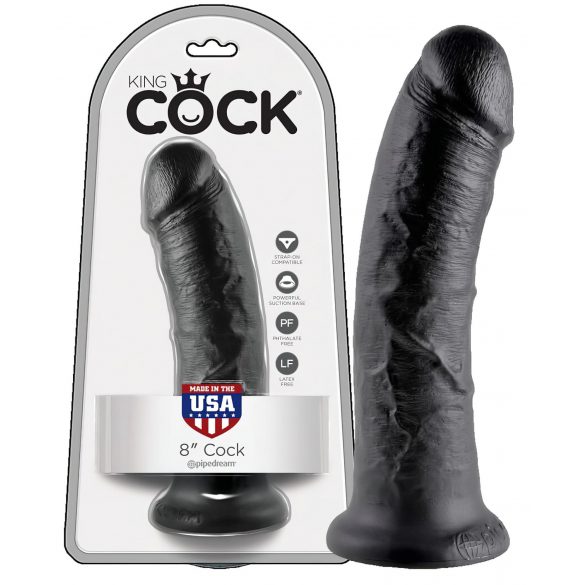 King Cock 8 dildo (20 cm) - svart