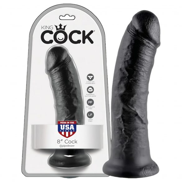 King Cock 8 dildo (20 cm) - czarny