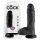 King Cock dildo s 8 testisa (20 cm) - crni