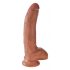 King Cock 9 Dildo (23 cm) - Brown"