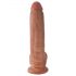 King Cock 9 Ballsy Dildo (23 cm) - Brown