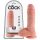 King Cock dildo met ballen (20 cm) - natuur