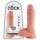 King Cock 8 z jądrami dildo (20 cm) - naturalny