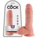 Dildo z jądrami King Cock 8 (20 cm) - naturalne