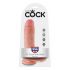 King Cock 8 Hoden Dildo (20 cm) - Naturfarbe