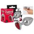 You2Toys - Diamond - Plug anal en aluminium 85g (argent-rouge)