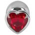 You2Toys - Diamond - 85g Aluminum Anal Plug (Silver-Red)