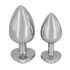 You2Toys - Diamond - 85g aluminium anal dildo (silver-red)