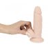 Dildo Realistico con Ventosa - Nature Skin, in TPE Flessibile - Colore Naturale (Piccolo)