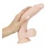 Nature Skin Medium Bendable Dildo- realistické dildo s prísavkou - telová farba (stredné)