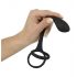 Anello fallico e testicolare con dildo anale sottile Black Velvet (nero)