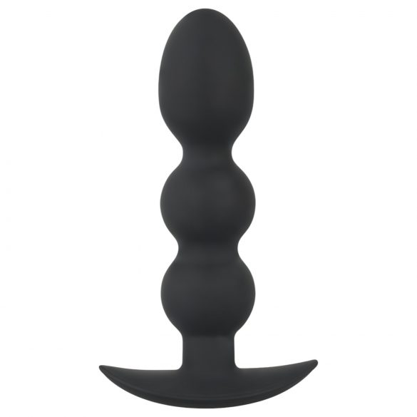 Black Velvet Heavy - 145g Beaded Anal Plug (Black)