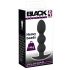 Black Velvet Heavy - anální dildo s kuličkami a hmotností 145g (černé)