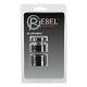 Rebel Ball - Penis-, Hodenring- und Stretcher-Set - (Schwarz)