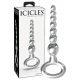 Icicles No. 67 - Bulbous Glass Dildo with Handle Ring (Clear)