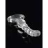 Icicles No. 67 - spherical glass dildo with teething ring (translucent)