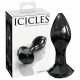 Icicles No. 78 - Black Glass Anal Dildo