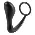 Anal Fantasy Ass-Gasm Plug - Anal Finger Dildo with Cock Ring (Black)