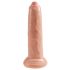 King Cock 9 priekšādiņas mednieks - dabīgs dzīvotspējīgs dildo (23 cm)