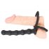 Black Velvet - Cock, Ball & Anal Dildo Ring (Black)