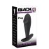 Dildo Anale Universale "Black Velvet" Con Grande Glande (Nero)