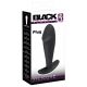 Dildo anal Black Velvet cu cap mare (negru)