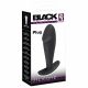 Black Velvet - Large Tip Anal Dildo (Black)