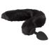 Set di dildo anale con orecchie e coda da gattino Bad Kitty - nero (2 pezzi)