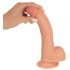 realistixxx - realističan dildo s vakuumskim čašicama (22 cm) - prirodan