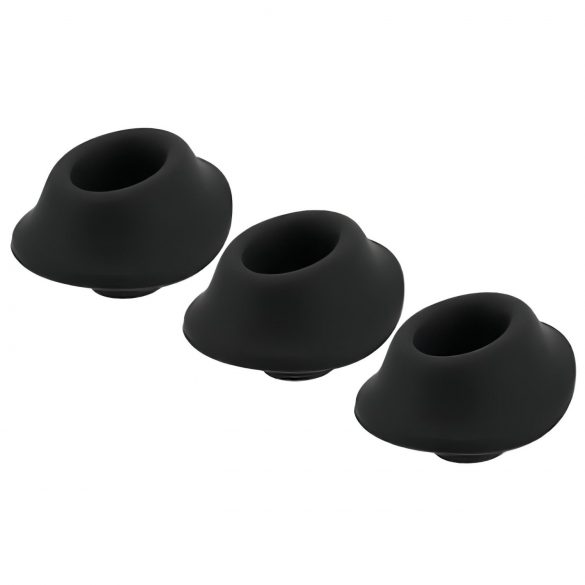 Womanizer Premium S - Replacement Suction Cups Set - Black (3pcs)