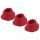 Womanizer Premium M - Replacement Suction Head Set - Red (3 pcs)