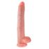 King Cock 14 munanditega suur dildo (35cm) - naturaalne