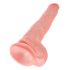 King Cock 14 munanditega suur dildo (35cm) - naturaalne