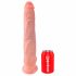 King Cock 14 testicle large dildo (35cm) - prírodné