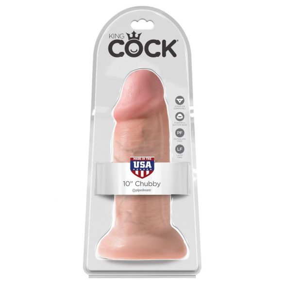 King Cock 10 dildo (25 cm) - prírodné