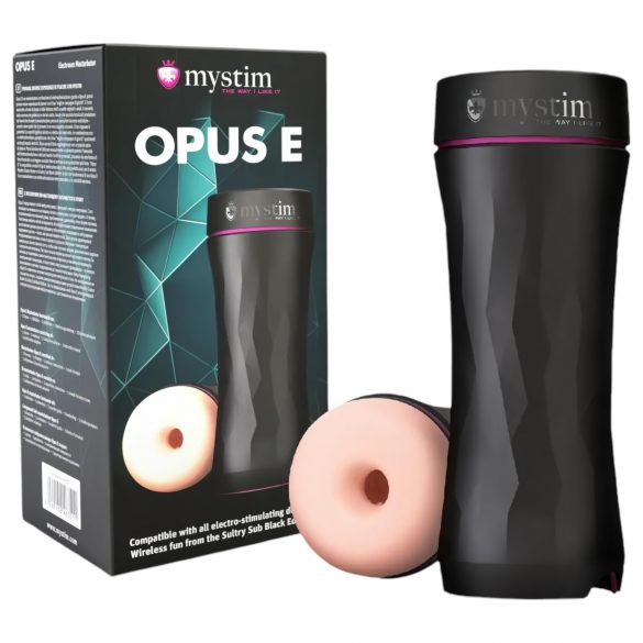 Opus E Donut - Masturbatore Elettrostimolante Mystim (Naturale-Nero)