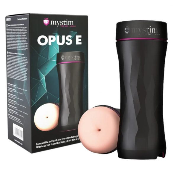 Mystim Opus E Ano - Masturbatore elettrico con simulazione anale (naturale-nero)