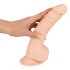 Dildo Realistico Silexd con Ventosa - 24 cm (Colore Naturale)